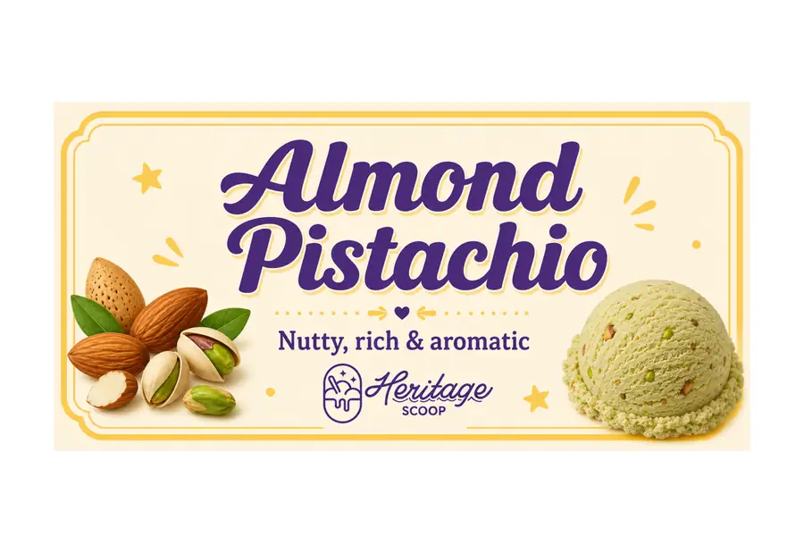 Almond Pistachio at Heritage Scoop in Prosper, Texas
