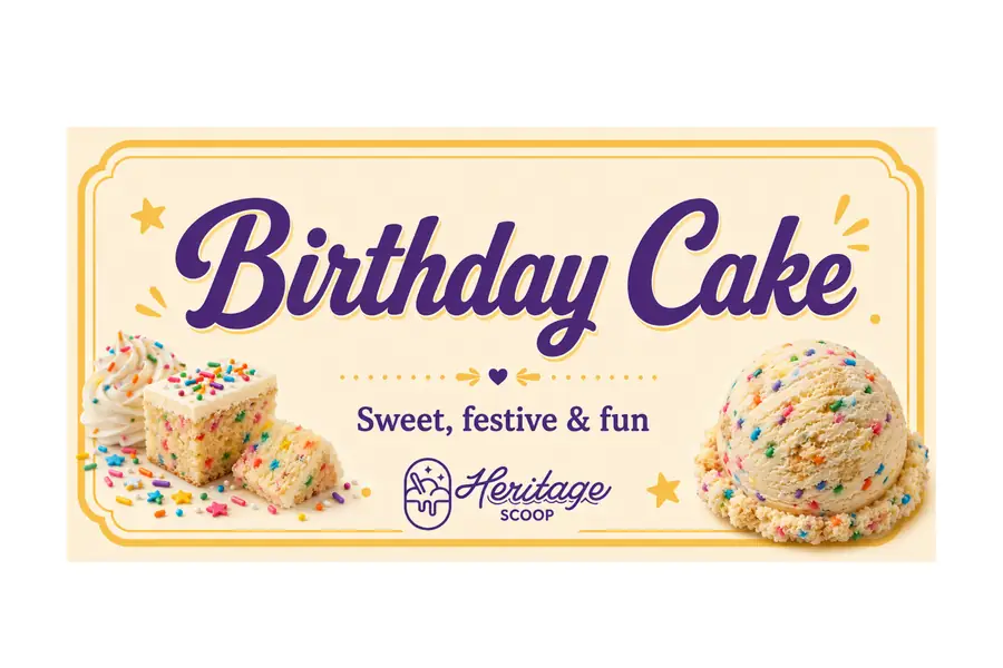 Birthday Cake at Heritage Scoop in Prosper, Texas