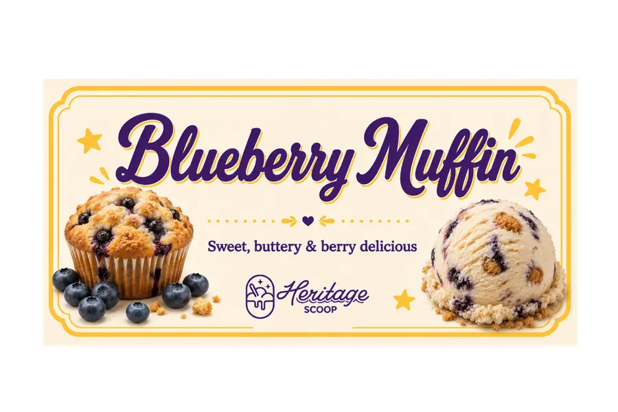 Blueberry Muffin at Heritage Scoop in Prosper, Texas