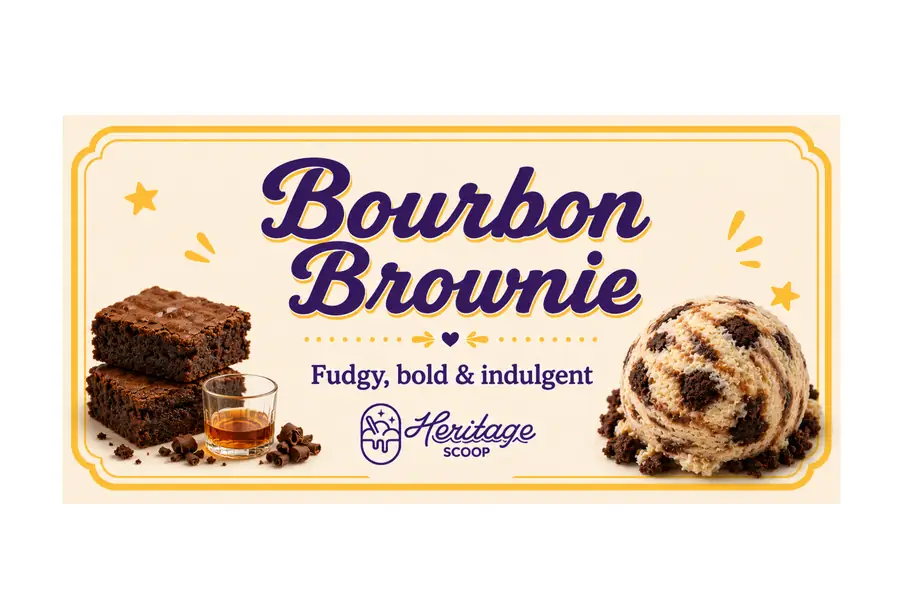 Bourbon Brownie at Heritage Scoop in Prosper, Texas