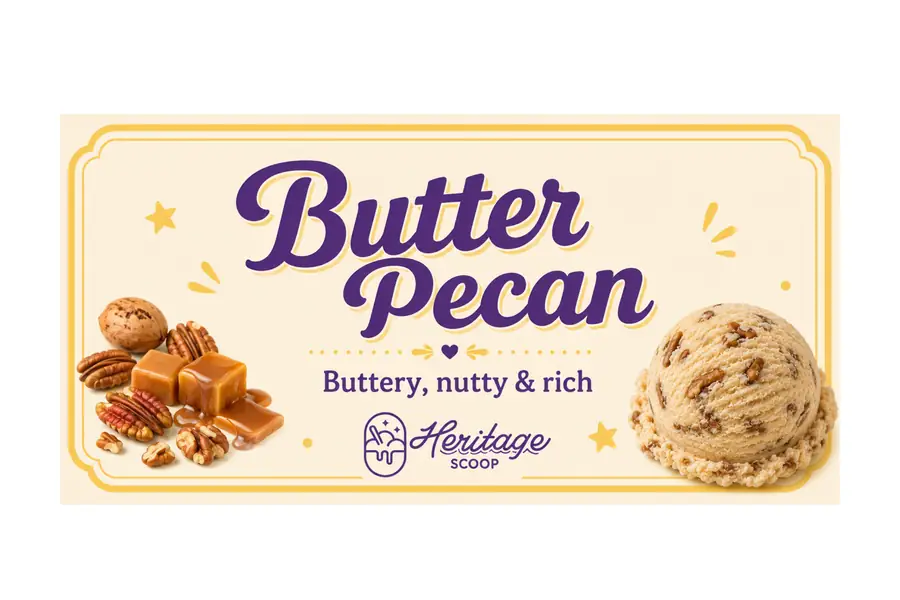 Butter Pecan at Heritage Scoop in Prosper, Texas
