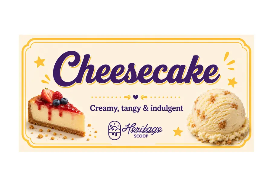Cheesecake at Heritage Scoop in Prosper, Texas