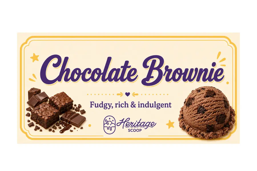 Chocolate Brownie at Heritage Scoop in Prosper, Texas