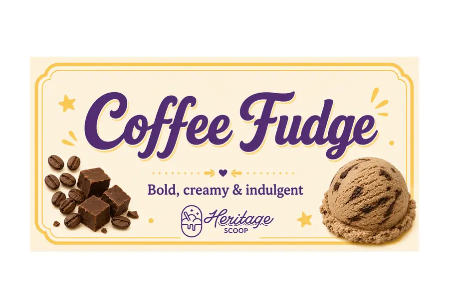 Coffee Fudge at Heritage Scoop in Prosper, Texas
