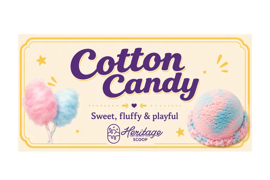 Cotton Candy at Heritage Scoop in Prosper, Texas