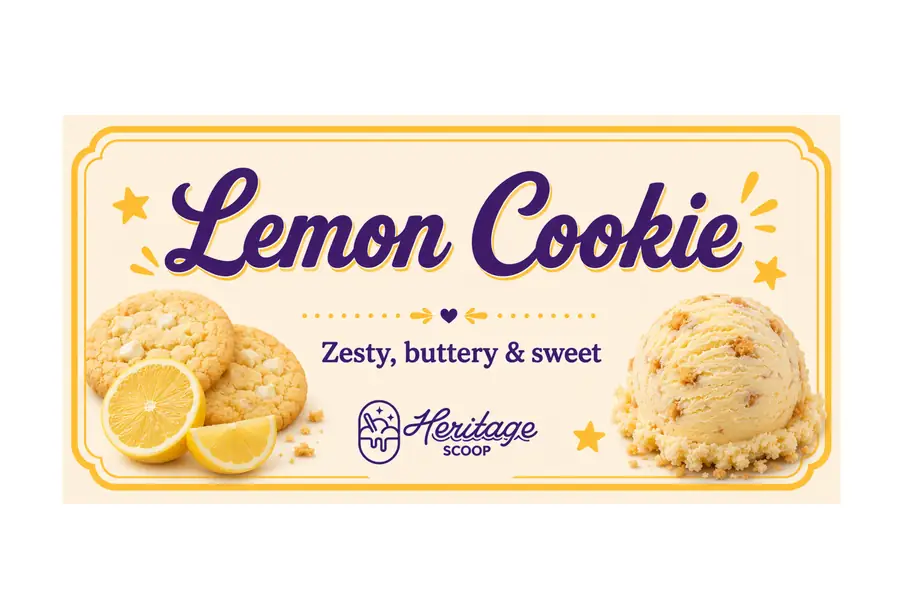 Lemon Cookie at Heritage Scoop in Prosper, Texas