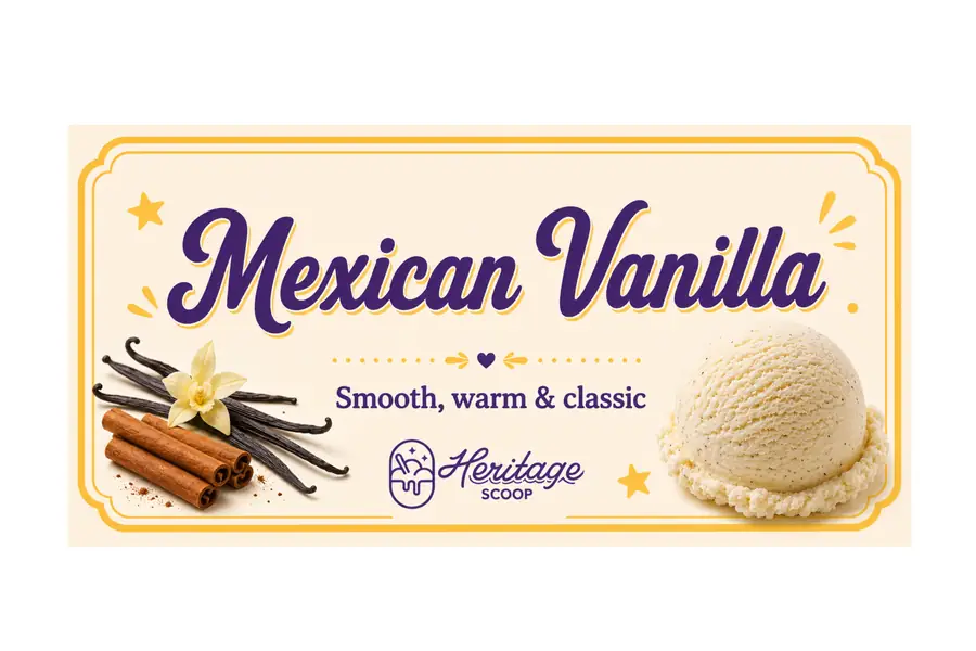 Mexican Vanilla at Heritage Scoop in Prosper, Texas