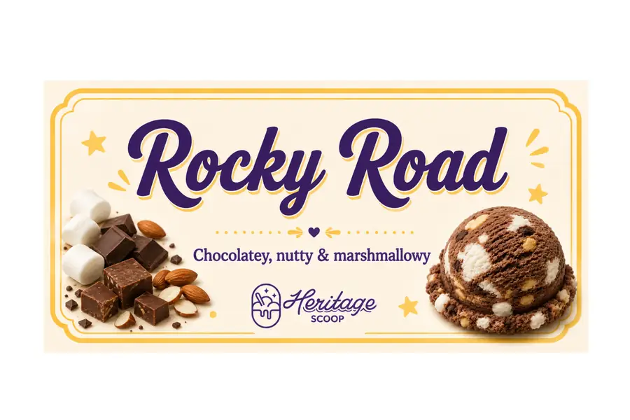 Rocky Road at Heritage Scoop in Prosper, Texas