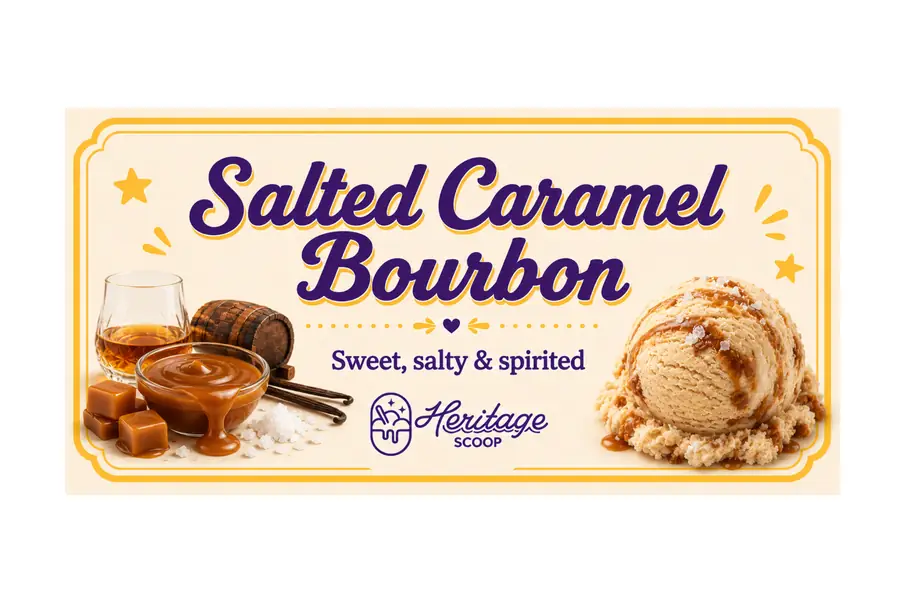 Salted Caramel Bourbon at Heritage Scoop in Prosper, Texas