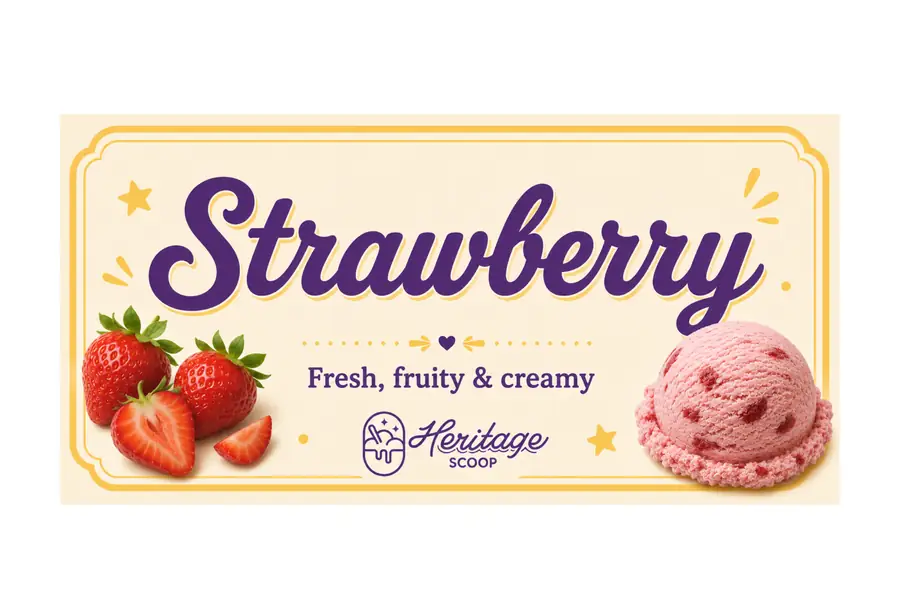 Strawberry at Heritage Scoop in Prosper, Texas