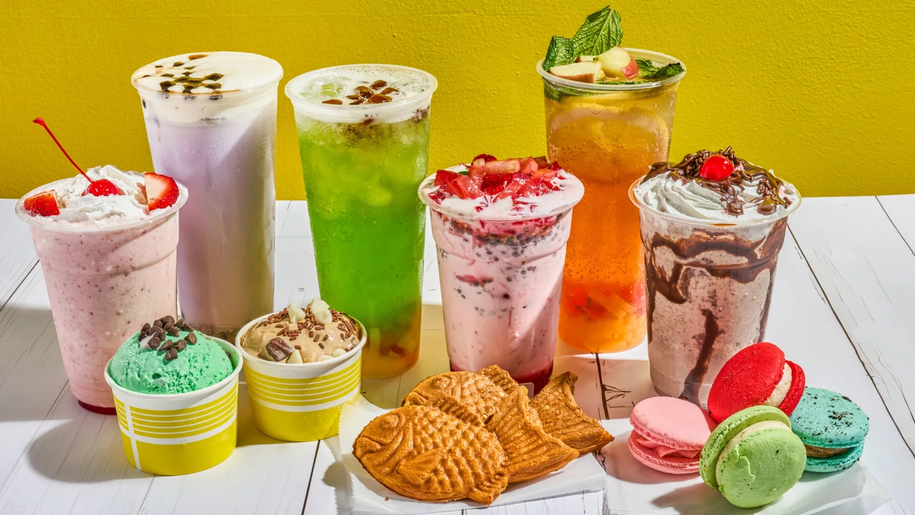 Ice cream, boba, falooda, taiyaki and desserts at Heritage Scoop in Prosper, Texas